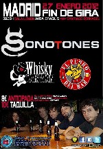 Sonotones + Whisky Caravan + El Perro del Bar en Madrid (Enero de 2012)