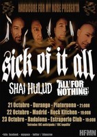 Sick of it All + Shai Hulud + All for Nothing