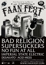 Faan Fest: Bad Religion + Imperial State Electric + Supersuckers + No Fun At All + Desakato + Acid Mess