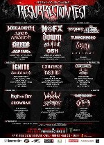 Resurrection Fest: Testament + Five Finger Death Punch + Turbonegro + Gojira + Gallows + Hamlet + Lagwagon + The Real McKenzies + Caliban + Havok + Haemorrhage + Sound of Silence + Judge + Discharge + Carcass + Obituary
