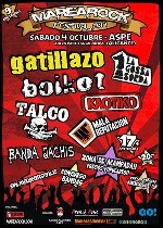 MareaRock: Gatillazo + Boikot + La Gossa Sorda + Talco + Kaotiko + Mala Reputacion + Banda Jachis