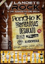 Landete Rock: Poncho K + Los de Marras + Desakato + Combo Calada + Lady Pepa + Mafalda + AladeMoska