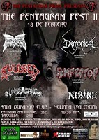 The Pentagram Fest II: Funebrarum + Demonical + Avulsed + Rompeprop + Undergang + Nibiru