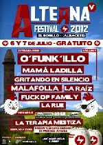 Alterna Festival 2012: O'Funk'illo + Mama Ladilla + Gritando en Silencio + Malafolla + La Raiz + Fuckop Family + La Rue