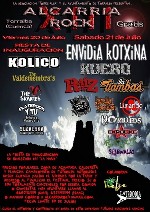 Alcarria Rock: Envidia Kotxina + Kuero + La Raiz + The Gambas + Perro Negro + Para Mal o Para Bien + Limando + O Killeds + Expolike + Plagio + Sobwalai