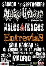 Atake Urbano + Malos Tragos + Entrevias en Madrid (Septiembre de 2012)
