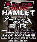 Asaco Metal Fest: Hamlet + Angelus Apatrida + Hells Fire + Inn Trance + Leyenda Involuntaria