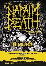 Napalm Death + Himura en Zaragoza (Enero de 2013)
