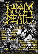 Napalm Death + Velocidad Absurda + Destino / Entierro + Onomasy