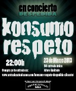 Konsumo Respeto en Alicante-Alacant (Marzo de 2013)
