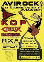 Avirock: KOP + Crisix + Barrena + Hormigon Armado + Brot