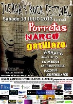 JuergaÂ´s Rock Festival: Porretas + Narco + Gatillazo + Arrapo + El Lilo + La Madre + La Tribu Potable + Hazogue + Los Remolkaos