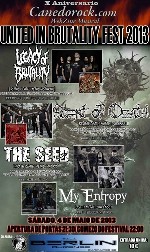 United in Brutality Fest: Legacy of Brutality + Scent of Death + The Seed + My Entropy