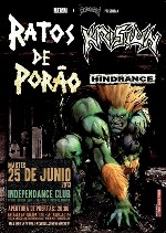Ratos de Porao + Krisiun + Hindrance
