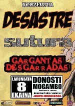 Desastre + Sutura + Gargantas Desgarradas