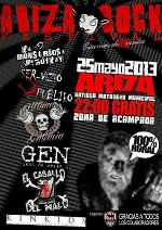 Ariza Rock 2013: Gen + El Caballo del Malo + Ultima Sentencia + Ser-vizio Publiko + La Monstruosa Viroflay