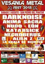 Vesania Metal Fest: Darknoise + Anima Sacra + Nudo + Eon + Katarsick + Necroberus + Alien Z + La Skala de Ritcher