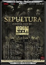 Sepultura + Legion of the Damned + Flotsam and Jetsam + Mortillery