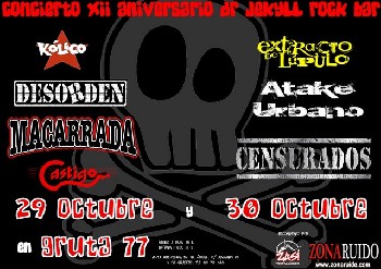 Cartel del XII Aniversario del Dr. Jekyll 
