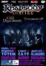Rhapsody of Fire nos visitarán en abril