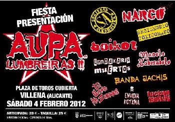 Horarios de la fiesta presentación del  Aupa Lumbreiras