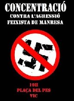 Comunicado por el ataque nazi en Manresa