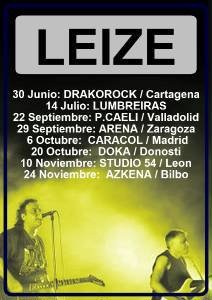 Más fechas en la gira de Leize