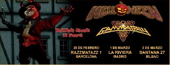 Fechas de Helloween y Gamma Ray en EspaÃ±a