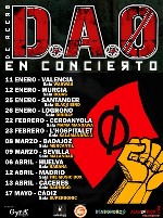 Primeras fechas de la gira de D.A.0