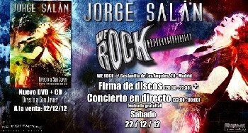 Jorge SalÃ¡n: concierto gratuito y firma de discos