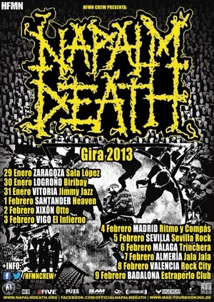 Hoy comienza la gira de Napalm Death