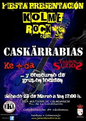 Presentación del Kolme Rock 2013