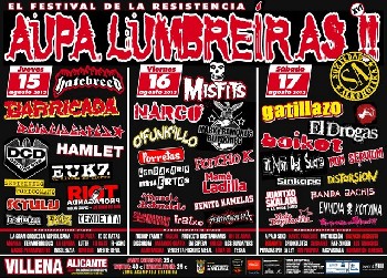 Cartel completo del Aupa Lumbreiras 2013