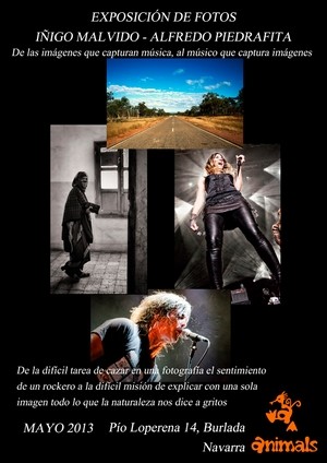 Exposición de fotos de IÃ±igo Malvido y Alfredo Piedrafita de Barricada