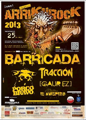 Cartel definitivo del Arrikurock 2013