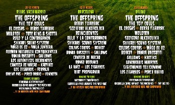 Cartel del En Vivo 2013 por ciudades