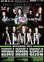 Almah y Secret Sphere vienen en noviembre
