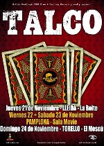 Talco vuelven en noviembre con cuatro fechas