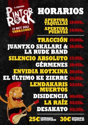 Ganadores de las entradas del Pintor Rock