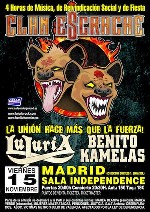 Clan Escrache: cambio de sala en Madrid
