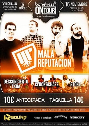 Cancelado Mala Reputación en Valencia