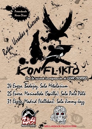 Primeras fechas de la gira de Konflikto