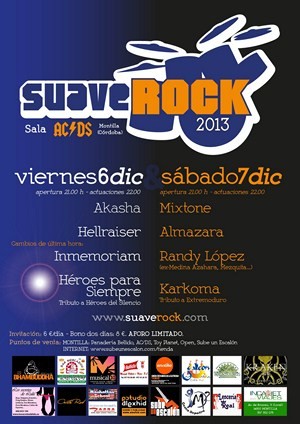 Cambios en el cartel del SuaveRock