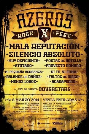 Cartel de Azero's Rock 2014