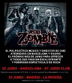 Rob Zombie: Madrid y Barcelona en junio